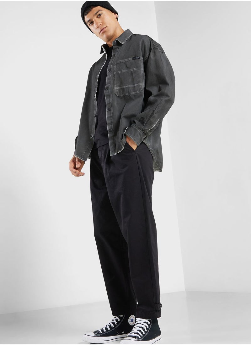 izzue - Spray Canvas Worker Shirt - Image 1