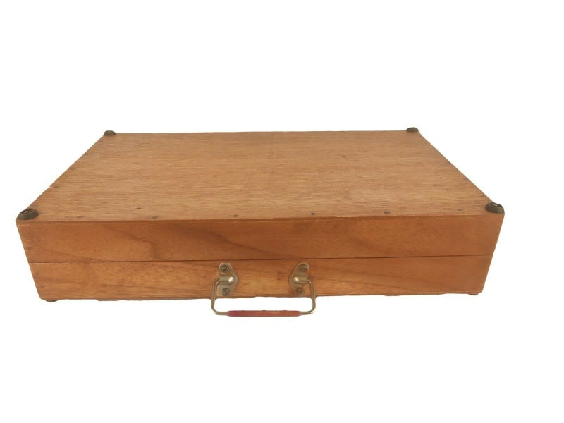 Aks Creations Portable Handmade Wooden Box/Bag Charkha Spinning Wheel Artistic Craftsmanship for Threadmaking Enthusiasts and Gandhians - Image 3