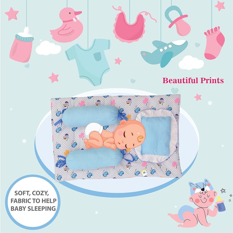 Toddylon Baby Bedding Set New Born Baby Bed Sleeping Mattress Mosquito Net Carry Bag Nest Bed Sheets Essentials Combo 06 Months 4PCS Set - Image 5