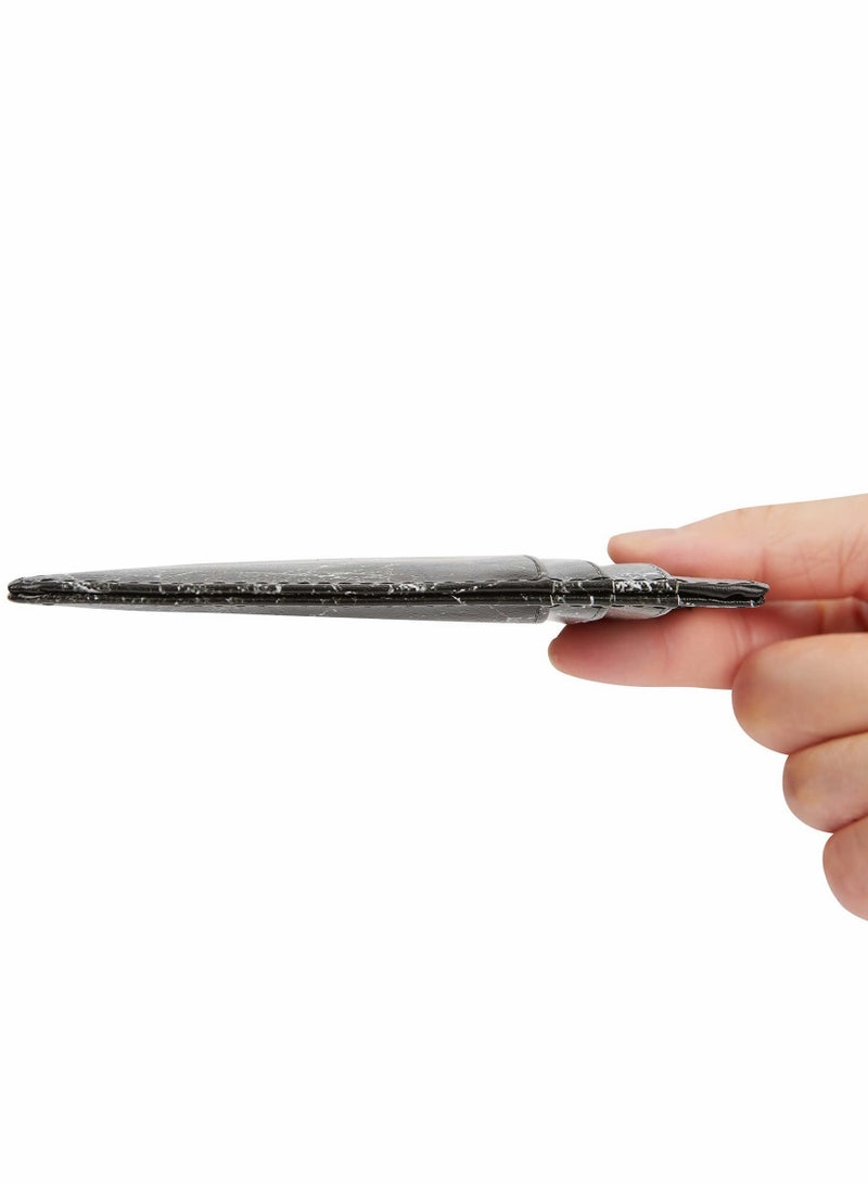 Excefore محافظ صغيرة للسيدات، محفظة أنيقة مصنوعة يدويًا للسيدات، حامل بطاقات رفيع وبسيط مع سلسلة مفاتيح - Image 5