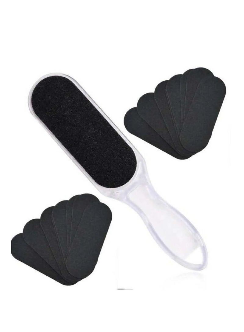 Choice Plastic Foot File + 50 Refills for Black Foot Files - Image 1