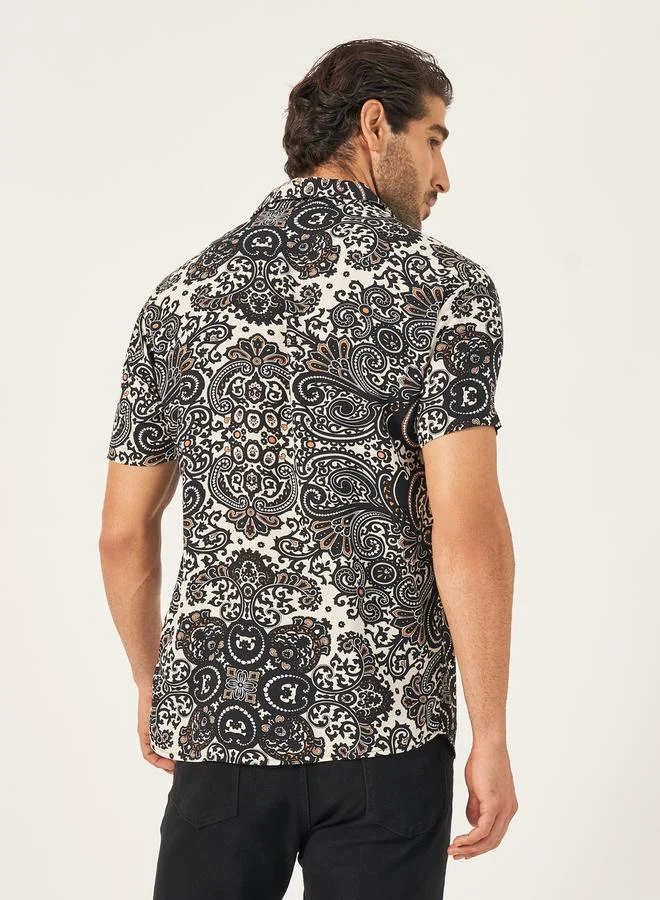 Styli Relaxed Fit All Over Print Shirt