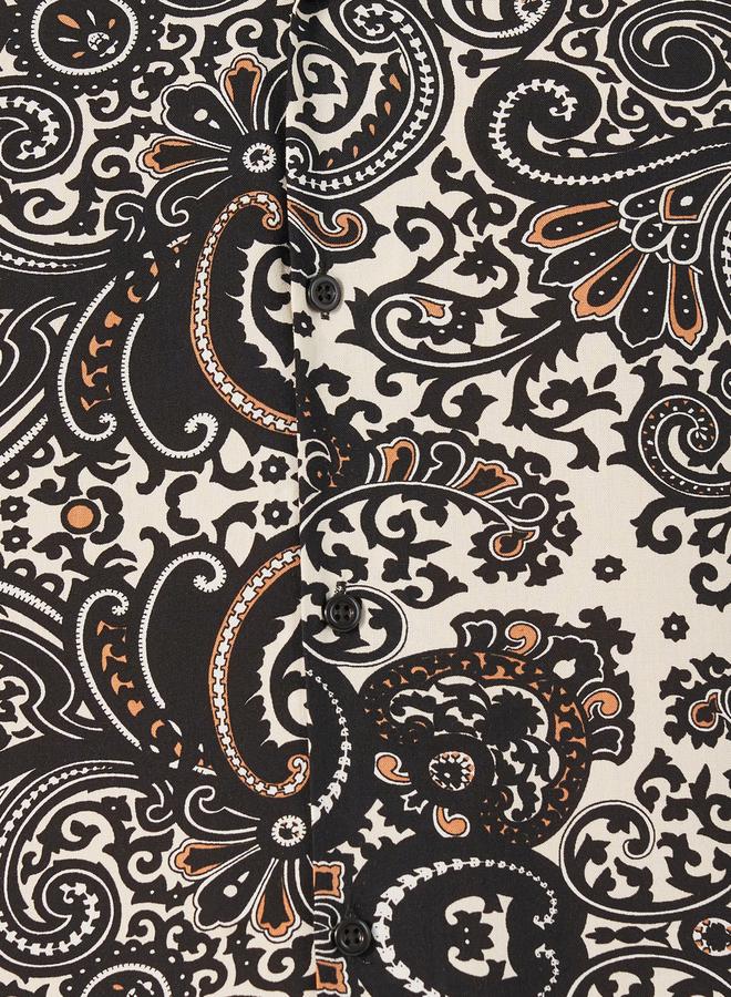 ستايلي قميص مطبع بالكامل مع قصة مريحة - Image 3