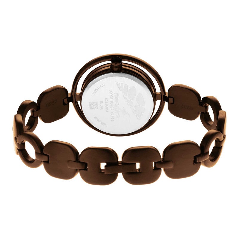 fastrack ساعة أنالوج للنساء بقرص بني وسوار معدني أنيق وعصري 6237QM01 - Image 5