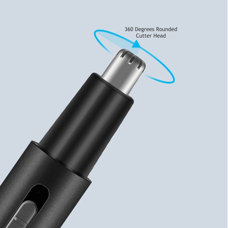 مشذب الشعر الكهربائي للأنف رفيع من الألومنيوم قابل للشحن عبر USB للرجال والنساء باللون الأزرق الفاتح - Image 5