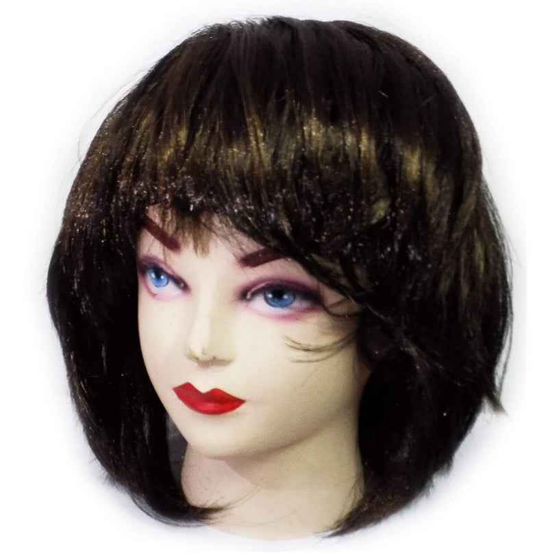 brown leaf Fancy Pretty Girls Women Short Straight Bob Hair Wig Prefect For Party Cosplay Costume Accessories Fancy Funny Holi Hair Wig Black - Image 2