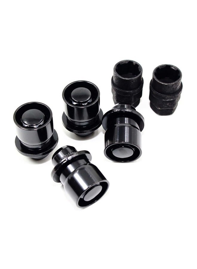 Veritek Performance Set of 4 12x1.5 OE 1.47 Inch Mag Factory Style Replacement Black Lug Nut Wheel Locks with 2 Black Keys for Factory Wheels VPE-45700N2BK - Image 2