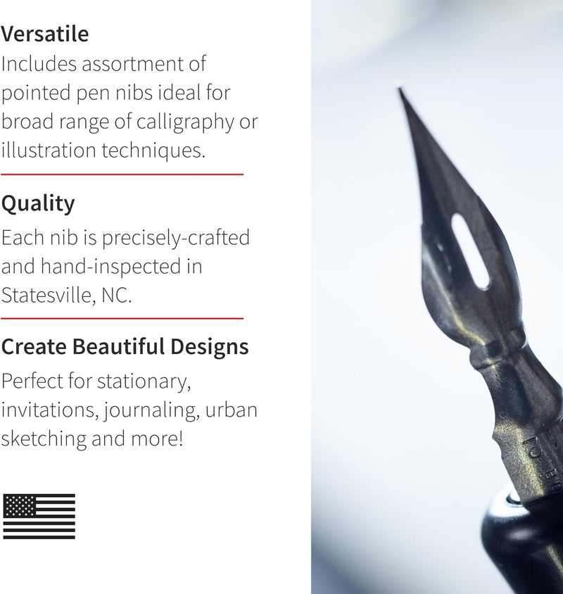 Speedball Sketching Pen Set with Penholders and Pens - 8 Piece Set - Image 2