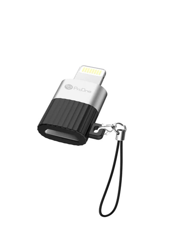 ProOne ProOne Portable USB to Lighting Adapter, iPhon to USB Female Connector OTG Compatible with iPhon/iPd/USB Flash Drive/Card Reader/Camera - IP to USB, Up to 480Mbps data speed  - Image 1