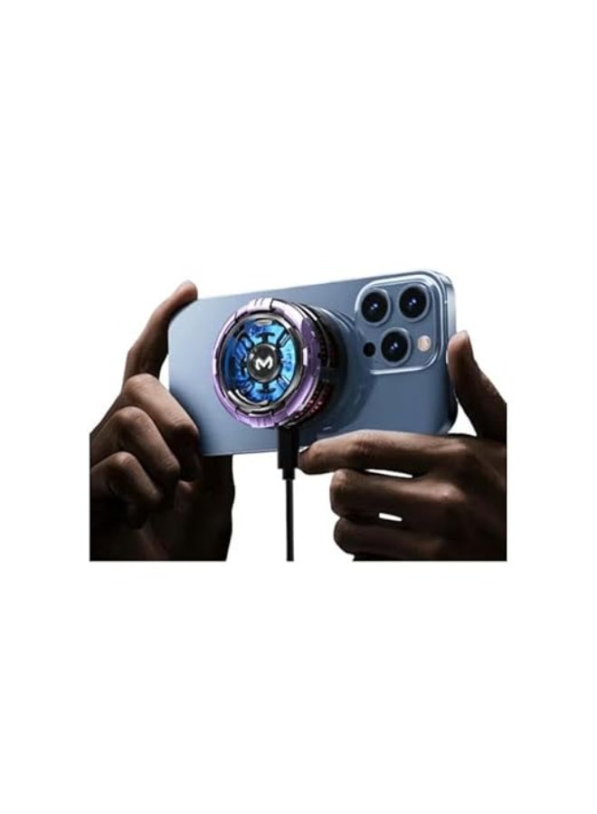 مبرد جوال CX08، مبرد موبايل للالعاب مع شاشة رقمية، مروحة تبريد عالمية للالعاب للجوال، مبرد العاب للموبايل مناسب لمعظم الهواتف الذكية - Image 3