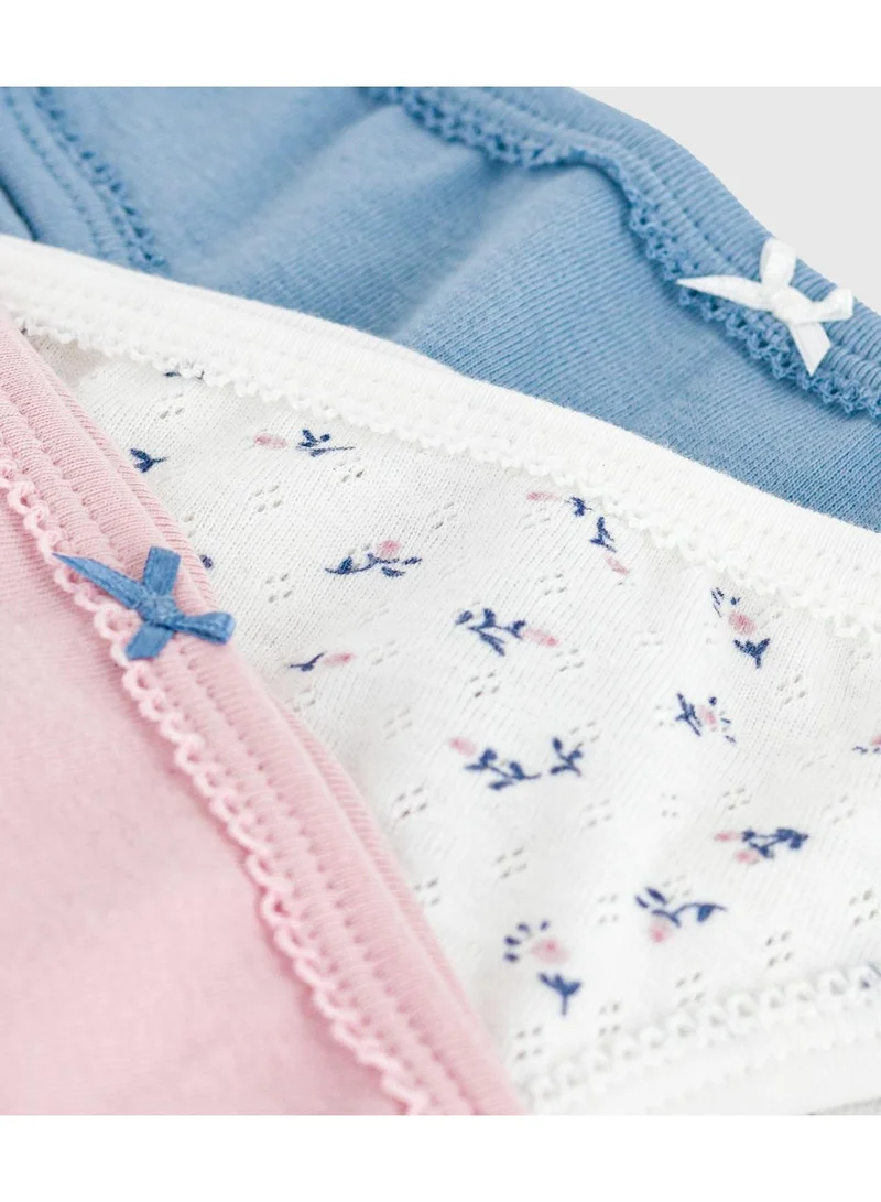 Petit Bateau Pack of children's floral-print cotton pants