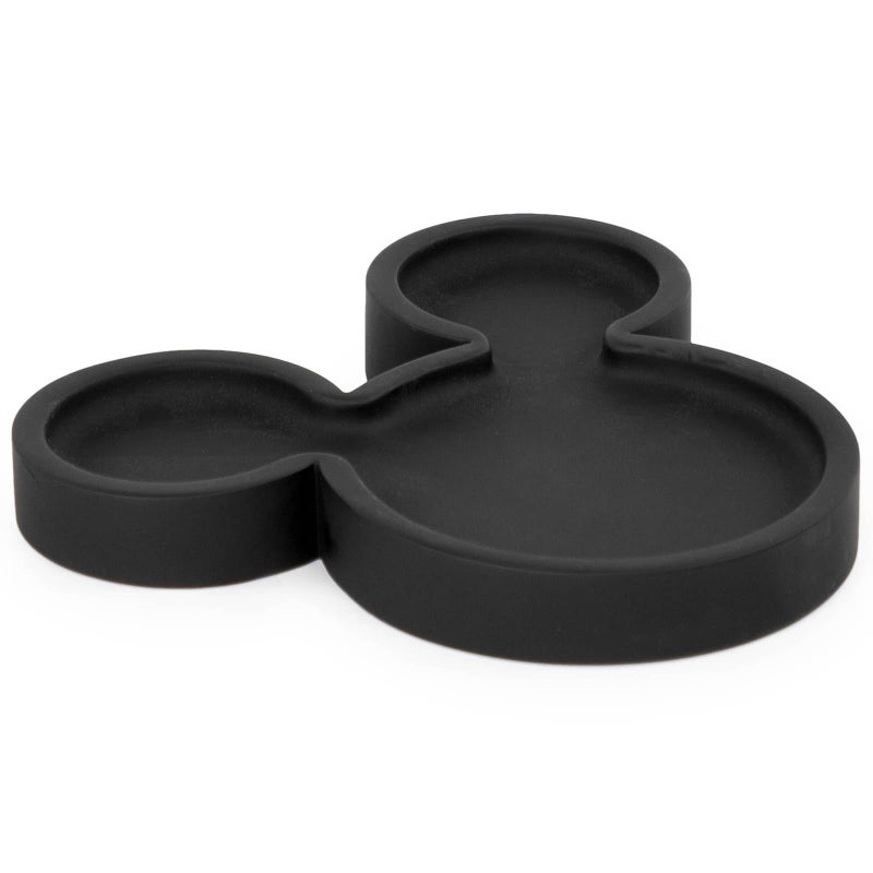 Jay Franco Disney Mickey Mouse Soap Dish - Black Resin Sponge Holder/Jewelry Dish - Bathroom DÃ©cor - Image 1