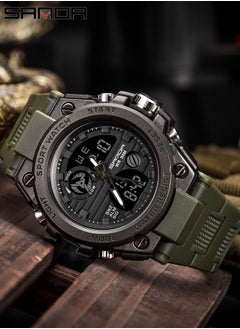 Sanda SANDA 739 G Style Men Digital Watch Military Sports Watches Dual Display Waterproof Electronic Wristwatch Black  - Image 4