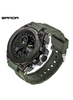 Sanda SANDA 739 G Style Men Digital Watch Military Sports Watches Dual Display Waterproof Electronic Wristwatch Black  - Image 2