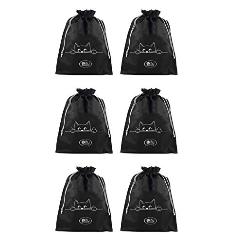 Lify Travel Shoe Bags, Portable Travel Shoe Tote Bags - Packing Organizers for Men and Women- Plain- Pack of 6 Piece - Image 1