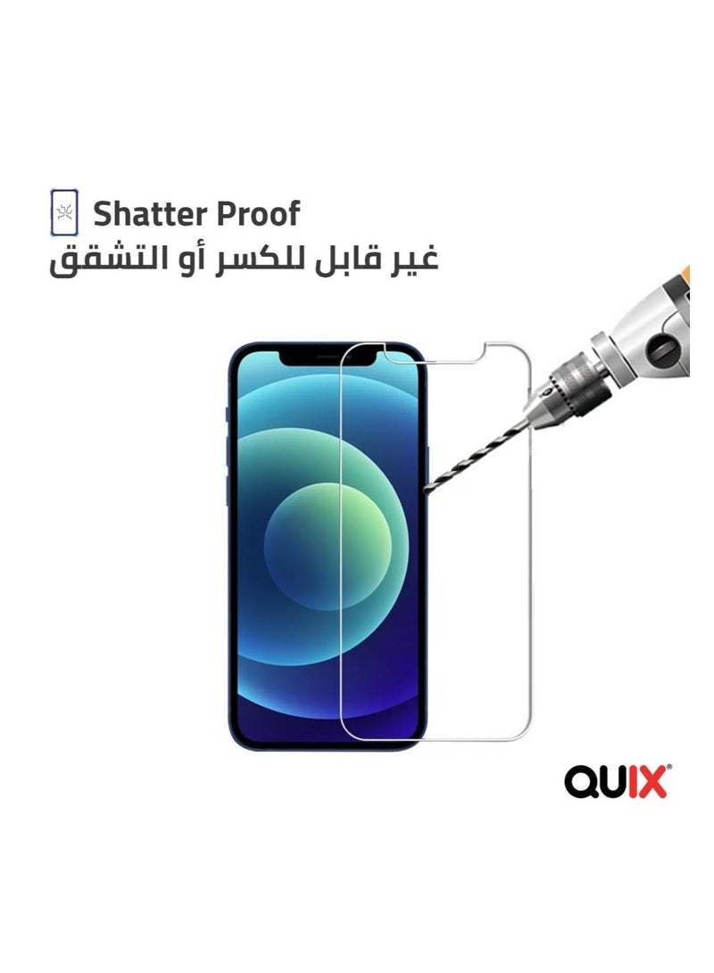 Iphone 15  / 15 Pro   Tempered glass screen with full coverage, 9H hardness, shock and scratch absorption - 3D edges prevent dust from entering the screen high transparency and superior clarity