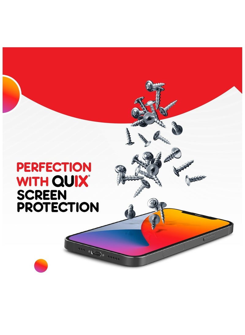 Iphone 15  / 15 Pro   Tempered glass screen with full coverage, 9H hardness, shock and scratch absorption - 3D edges prevent dust from entering the screen high transparency and superior clarity