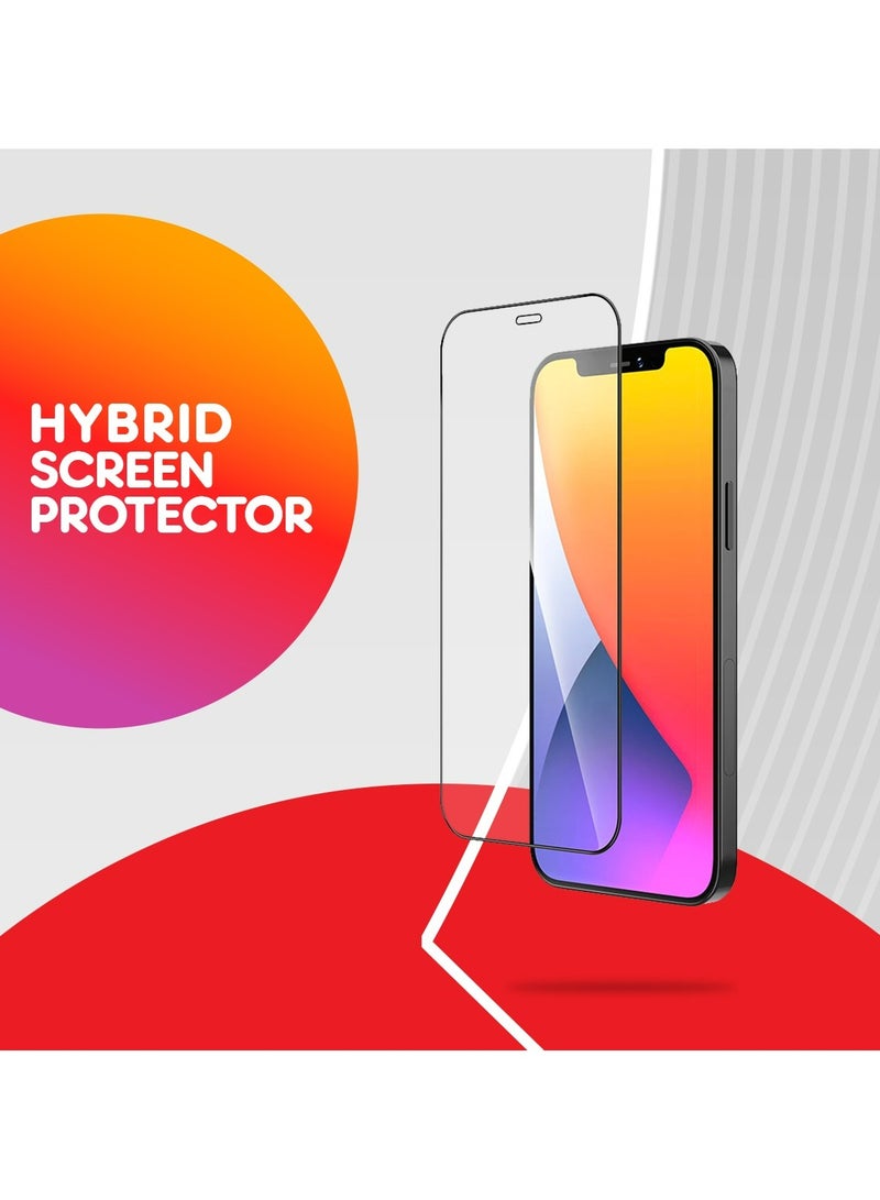 Iphone 15  / 15 Pro   Tempered glass screen with full coverage, 9H hardness, shock and scratch absorption - 3D edges prevent dust from entering the screen high transparency and superior clarity