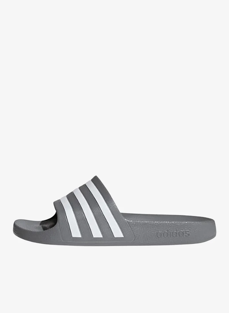 Adidas GRETHR/FTWWHT/GRETHR adidas Adilette Aqua Grey Sportswear Sandals/Slippers  | Best Price UAE