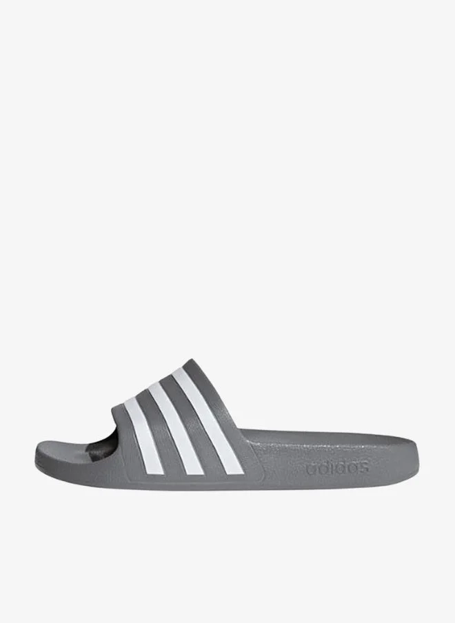 Adidas GRETHR/FTWWHT/GRETHR adidas Adilette Aqua Grey Sportswear Sandals/Slippers  | Best Price UAE
