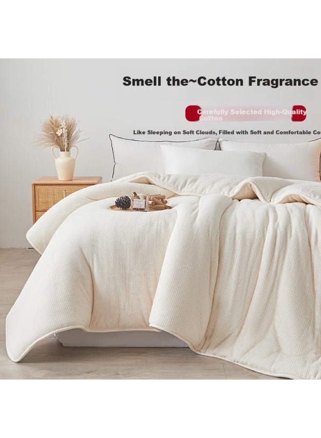 Muji 100% Xinjiang Cotton Quilt Cotton Filling Mattress Pad Double Home Spring And Autumn Quilt Core 200*230cm 5 Jin