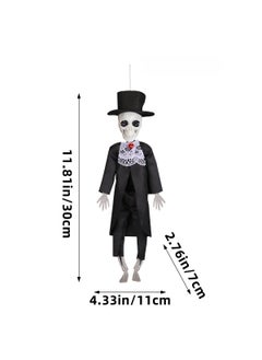 Generic Cross-border Haunted House Sacred Skeleton Bride and Groom Hanging Decoration Chamber of Secrets Horror Bar Party Scene Decoration Trick Props Q3-6 Skeleton Groom 