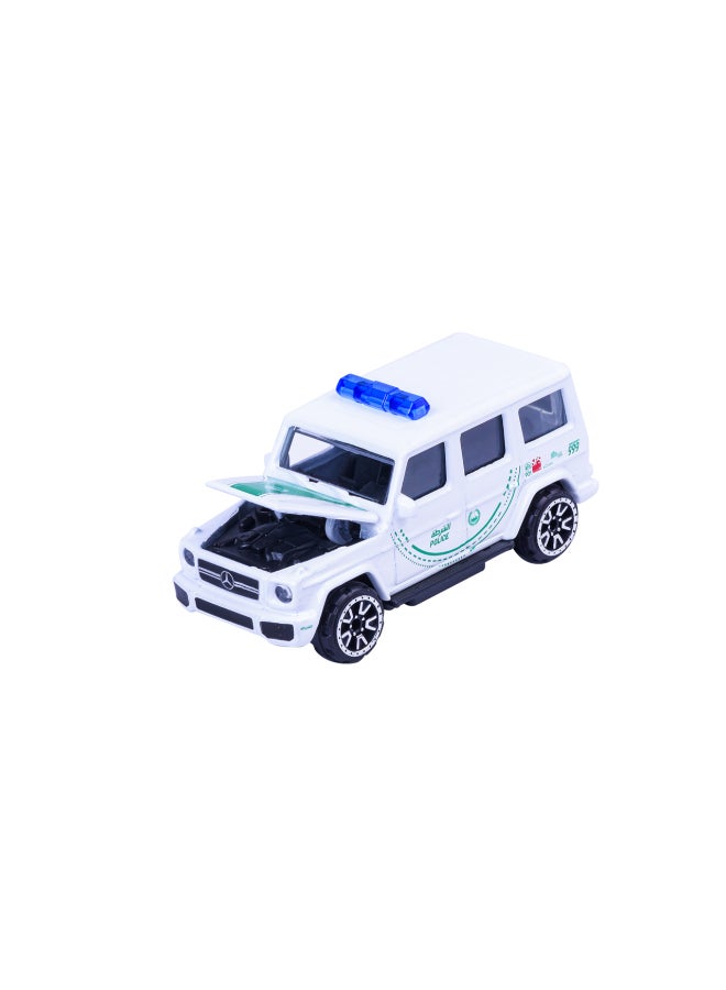 Majorette Dubai Police Deluxe Series Single Pack Die Cast – MERCEDES-AMG G 63 (1:64 Scale) – Die-Cast Toy Car for Kids & Collectors - Image 3