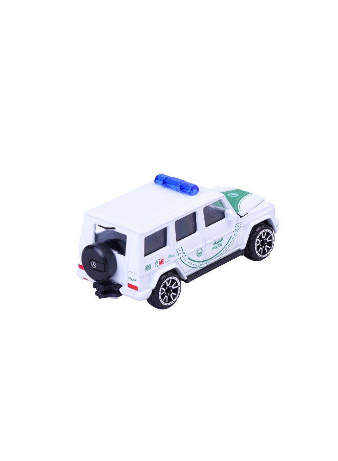 Majorette Dubai Police Deluxe Series Single Pack Die Cast – MERCEDES-AMG G 63 (1:64 Scale) – Die-Cast Toy Car for Kids & Collectors - Image 4