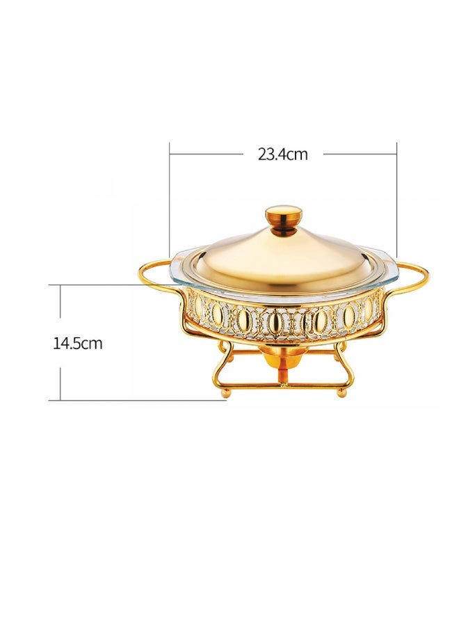 Infi-vo Round Glass Dining Stove Hotel Restaurant Must-Have Food Heater Novel Buffet  Pot - Image 5