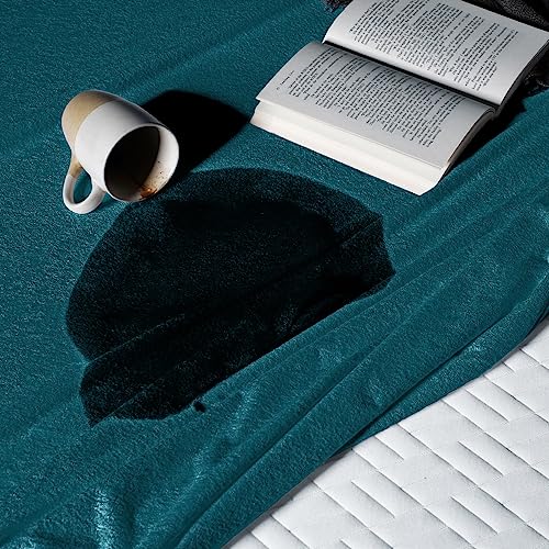Sleepyhead 100% Waterproof Cotton Feel Mattress Protector | Queen Size, 72 x 60 Inches | Breathable & Ultra Soft Fitted Bed Protector| Deep Teal - Image 2