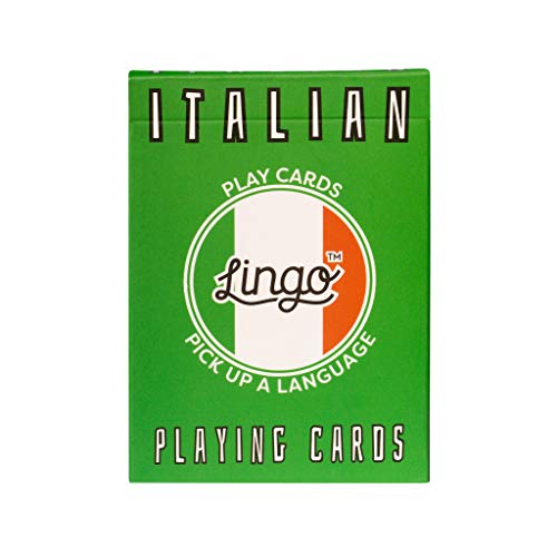 LINGO Italian Lingo Playing Cards | Travel Flashcards | Learn Italian Vocabulary in A Fun & Easy Way | 52 Essential Translations - Image 4