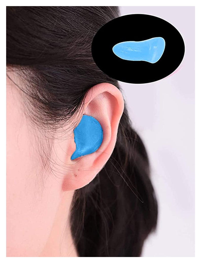Excefore Sleep Earplugs, Silicone Earplugs, Sleep Earplugs with High Decibel Noise Protection Waterproof Earplugs for Sleep Learning Swimming and Cancelling Noise - Image 5