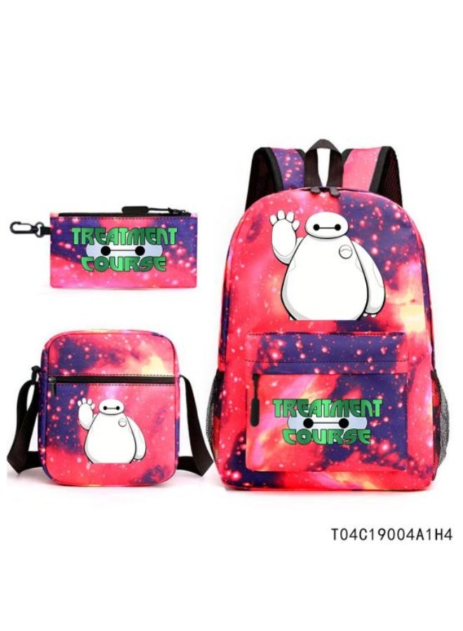 Anime element backpack three-piece set, exquisite design, powerful storage to meet the needs - 246 - Image 1