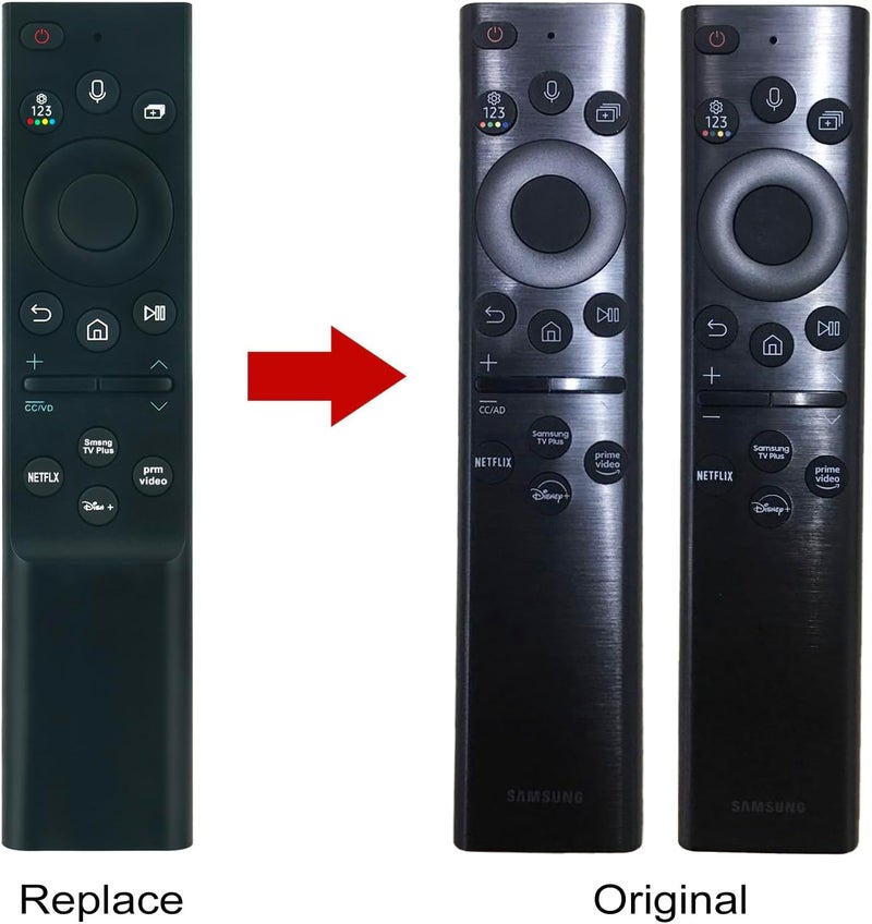PERFASCIN BN59-01385A,BN59-01385B Replaced Voice Remote Control Applicable for Samsung 6 series, 7 series, 8 series, NEO QLED, Crystal UHD, The Frame Series TV(Voice search only) - Image 2