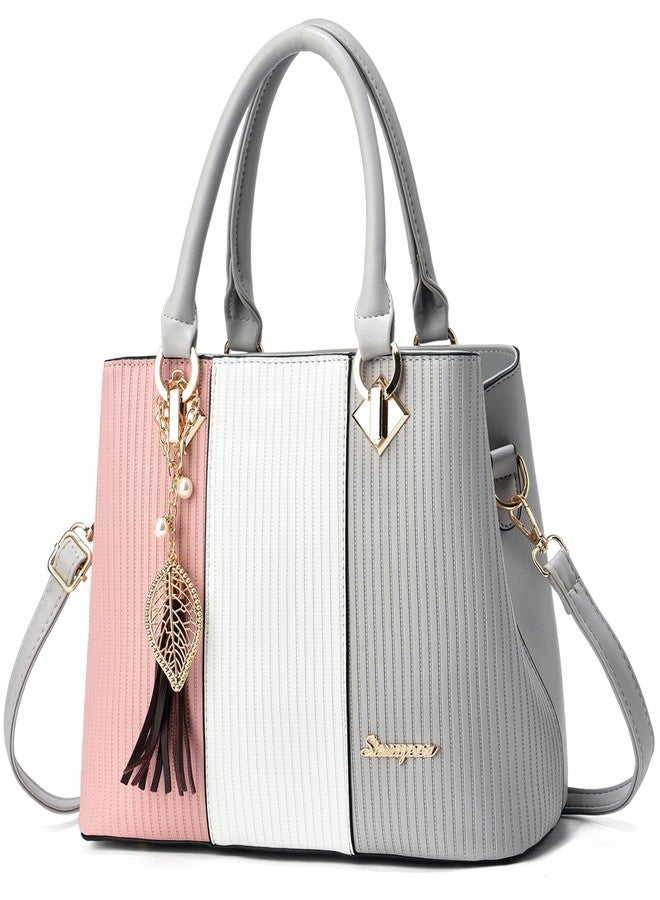 SiMYEER Purses and Handbags for Women Leather Tote Shoulder Bag Medium Satchel Purse Top Handle Bags for Ladies - Image 1