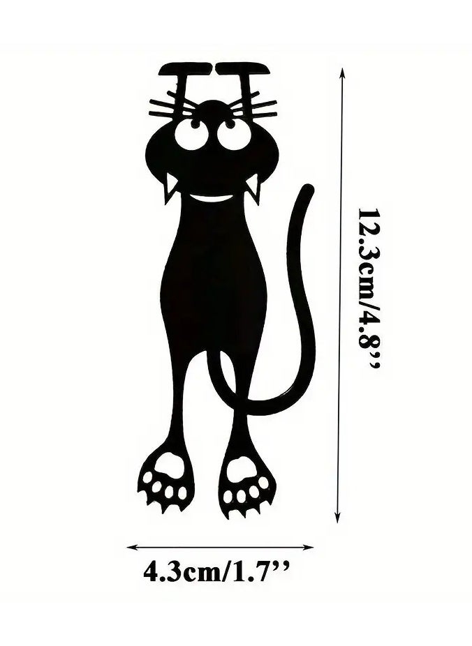 Goolsky 1pc This stylish acrylic hollow kitten bookmark enhances your reading experience - this is a charming supplement to your books  - Image 3