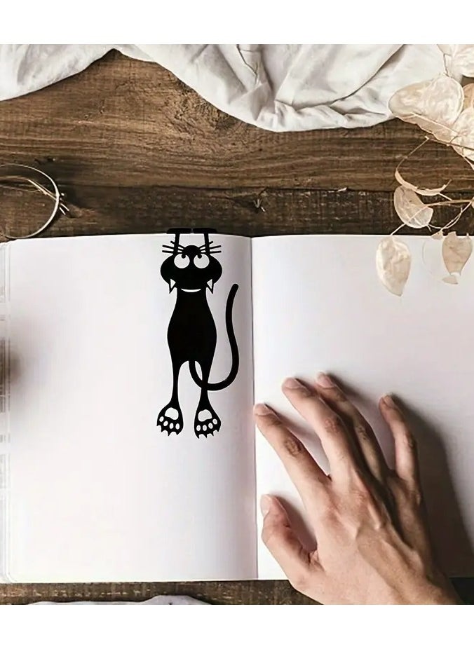 Goolsky 1pc This stylish acrylic hollow kitten bookmark enhances your reading experience - this is a charming supplement to your books  - Image 4
