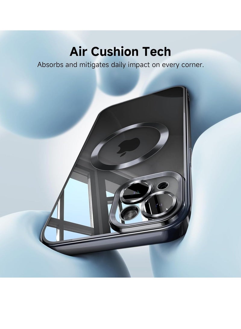 MUNTAQI Black iPhone 14 Cover – Integrated Camera Lens Guard, Military Grade Drop Protection, TOP N56 Magnets, MagSafe Ready - Image 5