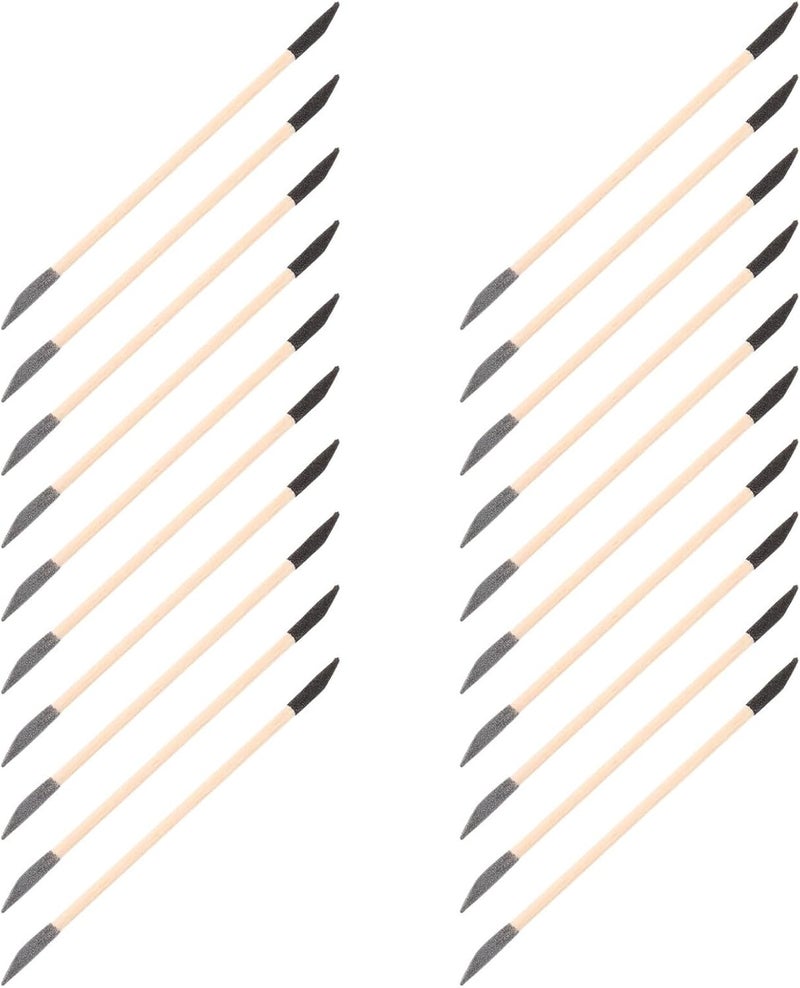 GANAZONO 50pcs Double Ended Wood Sanding Sticks for Manicure and Pedicure DIY Nail Art Tools Cuticle Pushers with Grit for Nail Surface Polishing Model Detailing Woodworking - Image 1
