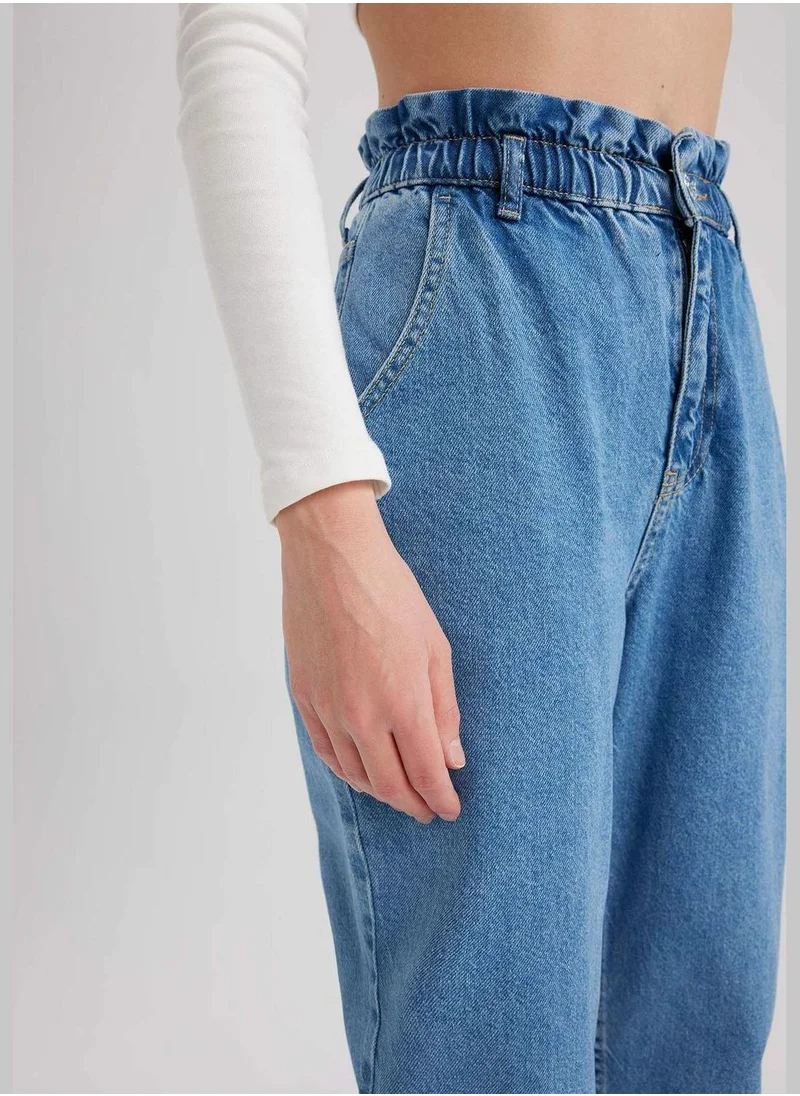 ديفاكتو Woman Paperbag Denim Trousers