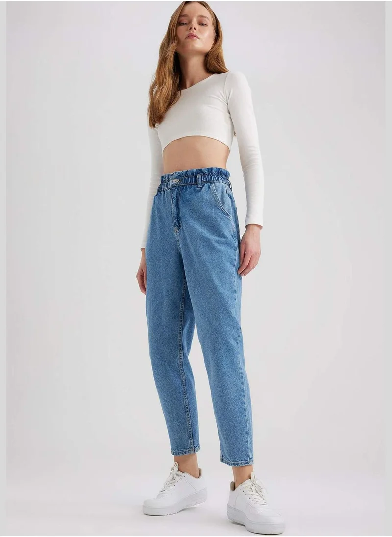 ديفاكتو Woman Paperbag Denim Trousers