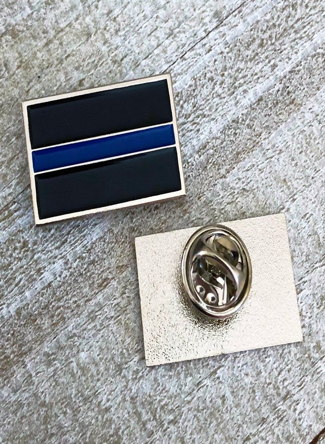 Agent Gear USA Thin Blue Line Lapel Pins - Honor The Men and Women Of Law Enforcement - 2 Pack - Image 2