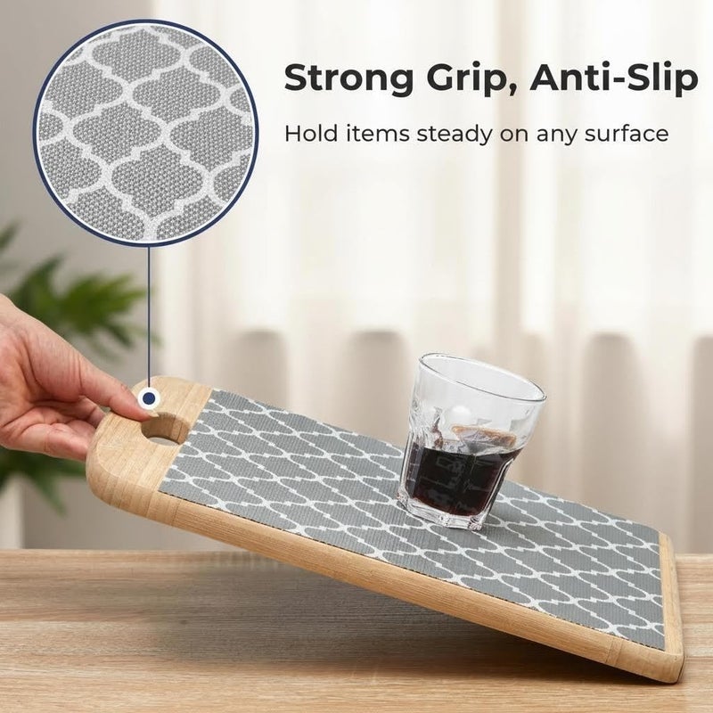 Coavas Extra Grip Thickened Shelf and Drawer Liner - Non-Adhesive Non-Slip Waterproof Mats for Kitchen Cabinets, Drawers, Shelves, Dresser & Cupboard, Easy Cut DIY (Gray, 12IN x 10FT) - Image 3