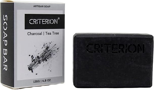 CRITERION Charcoal Tea Tree Soap bar for oily acneprone skin 100 natural - Image 2