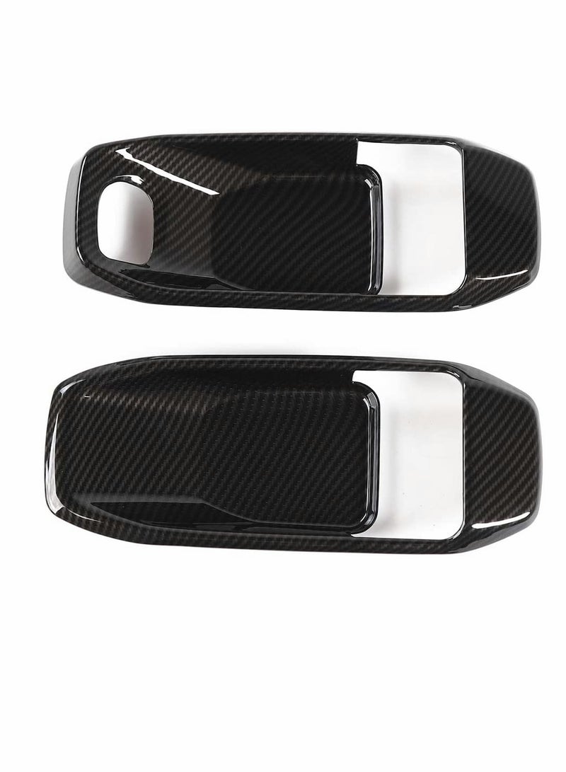 Carbon Fiber Door Handle Bowl Cover for 2018-2020 Jeep Wrangler JL 4-Door Stylish Trim Accessory - Image 3
