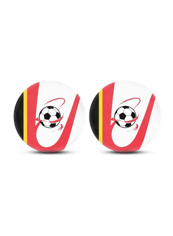 Qatar World Cup Portugal Car Water Cup Mat Top 32 Team Car Storage Slot Car Anti-slip Mat