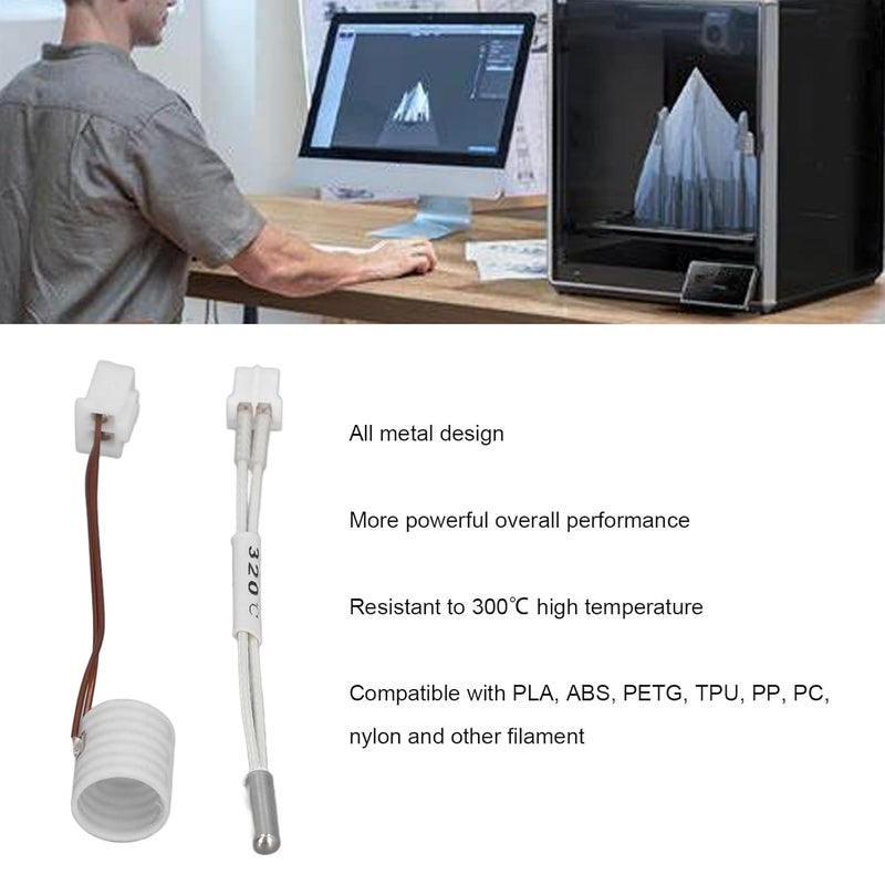 Ceramic Heater Thermistor Kit 60W 360 Degree for K1 3D Printer Hotend Accessories - Image 5