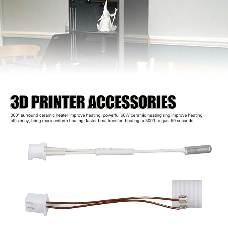 Ceramic Heater Thermistor Kit 60W 360 Degree for K1 3D Printer Hotend Accessories - Image 4