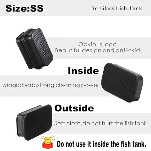 Carefree Fish Aquarium Super Strong Small Magnetic Cleaner for Glass Fish Tank Magnet Brush Floating - Image 3