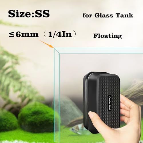 Carefree Fish Aquarium Super Strong Small Magnetic Cleaner for Glass Fish Tank Magnet Brush Floating - Image 2